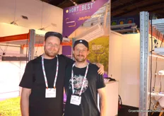 Matthias Drostte and Sascha Steinbock of German company HortiBest LED Grow Lights, for all crops from flowers vegetables to Cannabis.